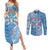 Personalised Tonga Apifo'ou College Couples Matching Summer Maxi Dress and Long Sleeve Button Shirt Since 1865 Special Kupesi Pattern