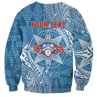 Personalised Tonga Apifo'ou College Sweatshirt Since 1865 Special Kupesi Pattern