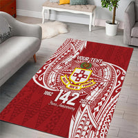 Personalised Kolisi Tonga Atele 142nd Anniversary Area Rug Special Kupesi Pattern LT9 - Polynesian Pride