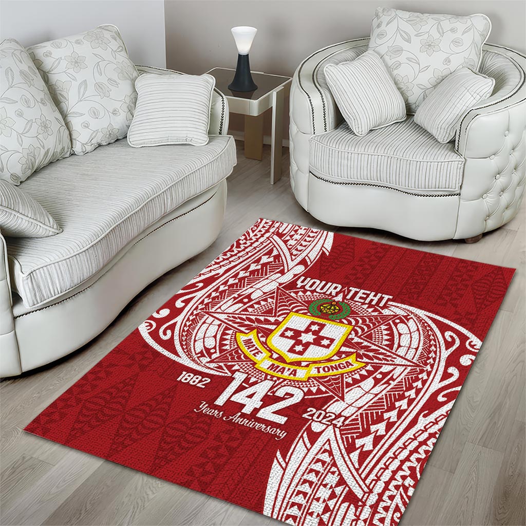 Personalised Kolisi Tonga Atele 142nd Anniversary Area Rug Special Kupesi Pattern LT9 - Polynesian Pride