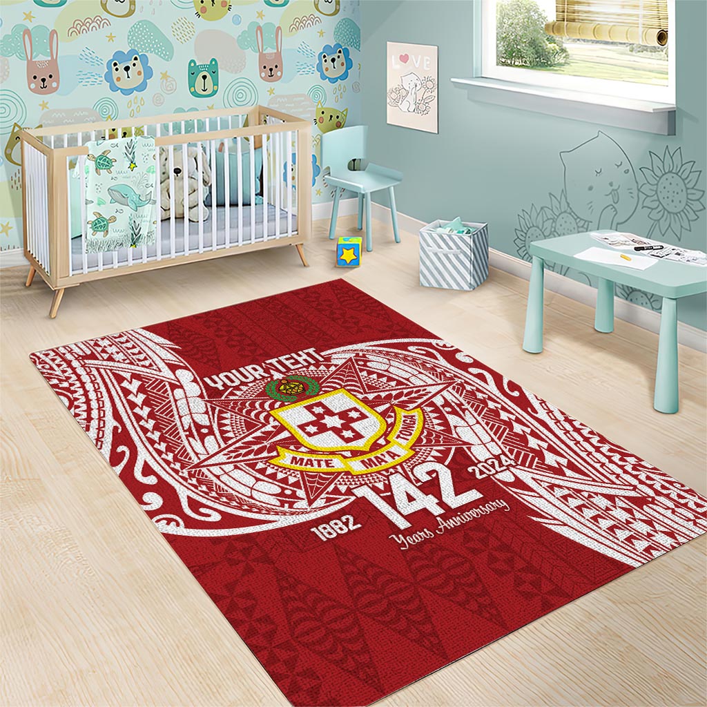 Personalised Kolisi Tonga Atele 142nd Anniversary Area Rug Special Kupesi Pattern LT9 - Polynesian Pride