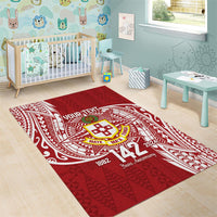 Personalised Kolisi Tonga Atele 142nd Anniversary Area Rug Special Kupesi Pattern LT9 - Polynesian Pride