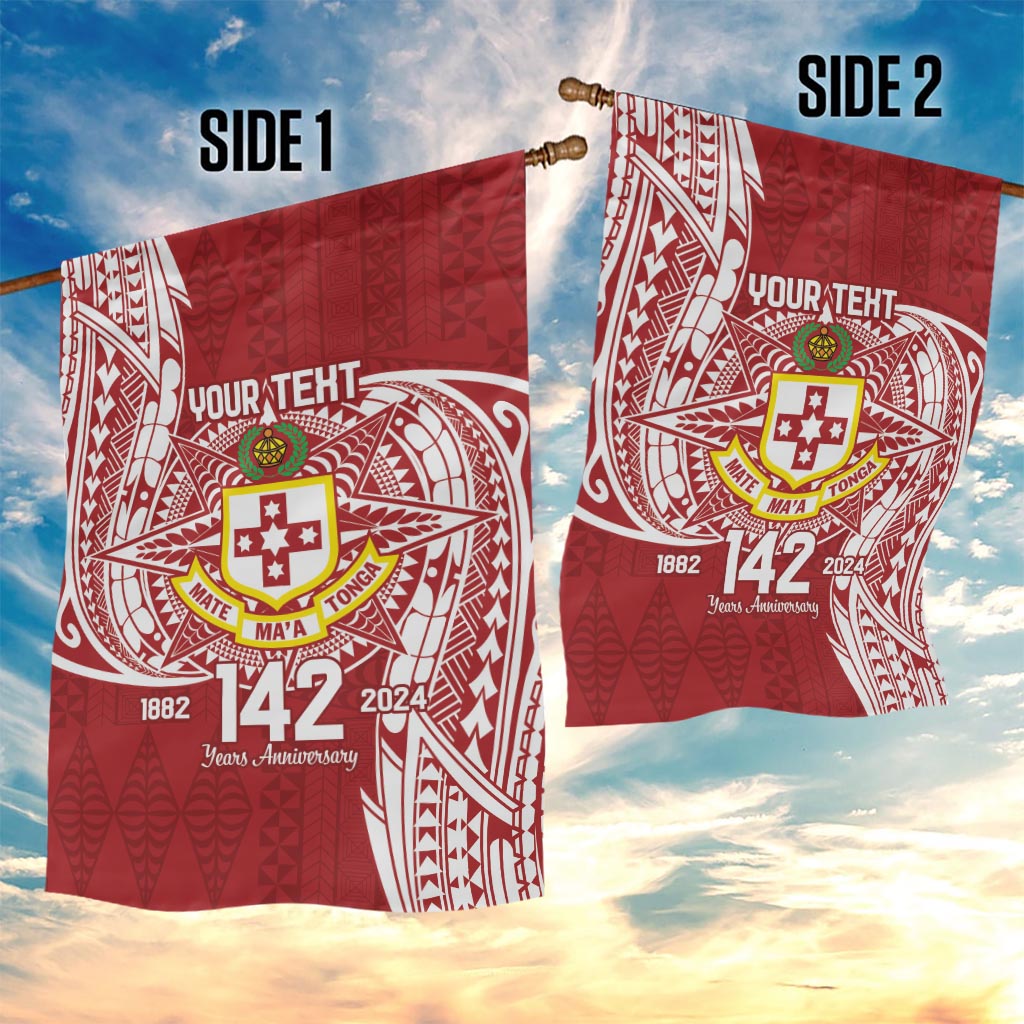 Personalised Kolisi Tonga Atele 142nd Anniversary Garden Flag Special Kupesi Pattern