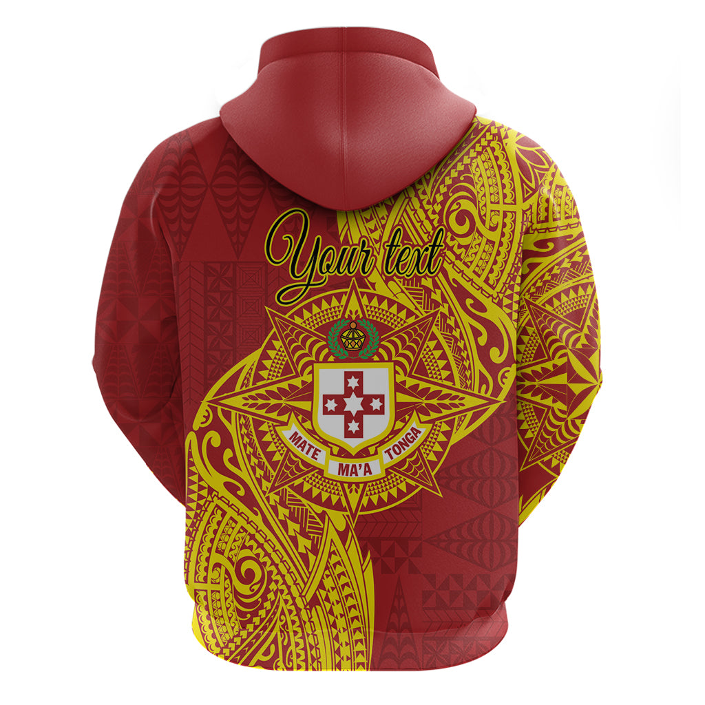 Personalised Kolisi Tonga Atele Zip Hoodie Since 1882 Simple Ngatu Pattern LT9 - Polynesian Pride