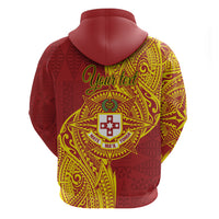 Personalised Kolisi Tonga Atele Zip Hoodie Since 1882 Simple Ngatu Pattern LT9 - Polynesian Pride