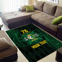 Personalised Tonga Liahona High School 76th Anniversary Area Rug Special Kupesi Pattern LT9 - Polynesian Pride