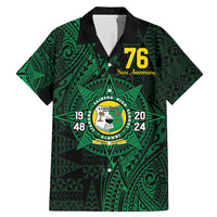 Personalised Tonga Liahona High School 76th Anniversary Family Matching Mermaid Dress and Hawaiian Shirt Special Kupesi Pattern