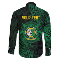 Personalised Tonga Liahona High School 76th Anniversary Family Matching Summer Maxi Dress and Hawaiian Shirt Special Kupesi Pattern