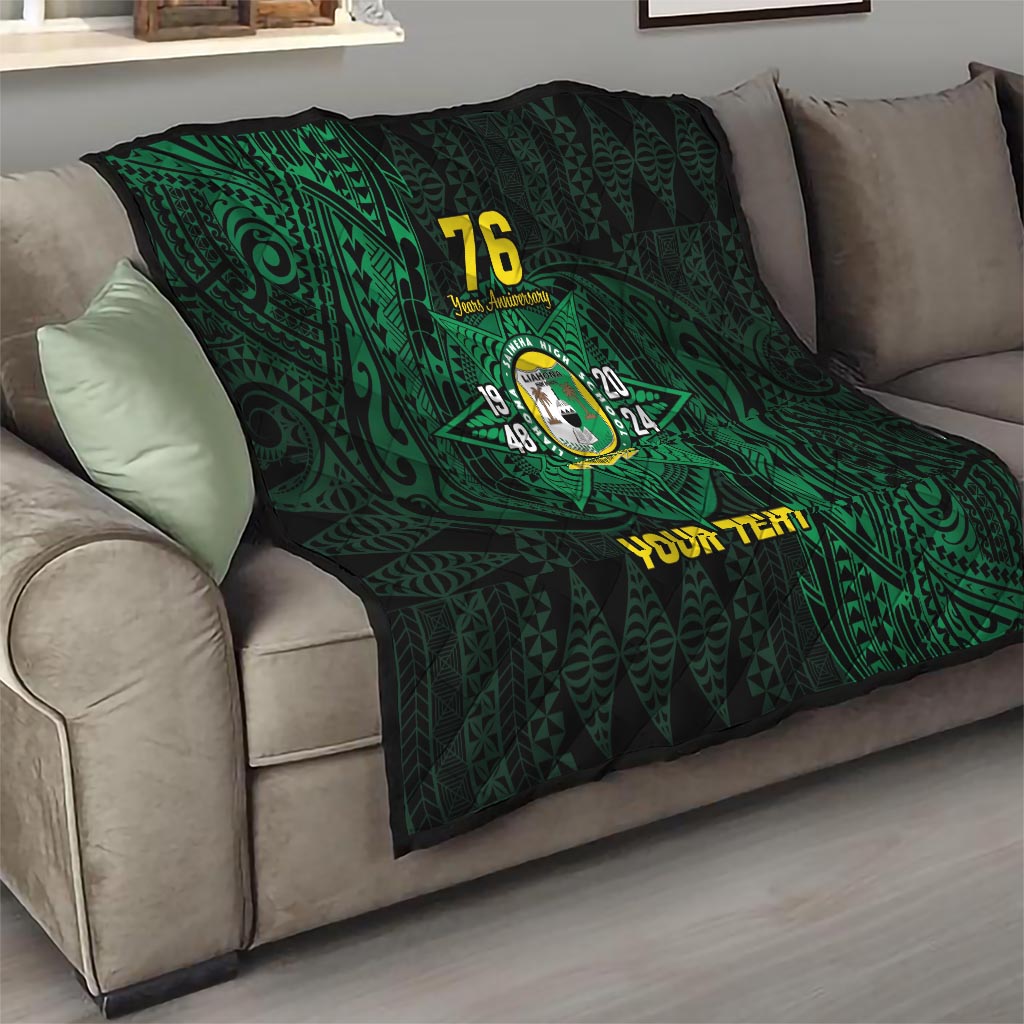 Personalised Tonga Liahona High School 76th Anniversary Quilt Special Kupesi Pattern