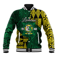 Personalised Tonga Liahona High School Baseball Jacket Since 1948 Special Kupesi Pattern