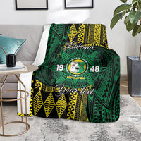 Personalised Tonga Liahona High School Blanket Since 1948 Special Kupesi Pattern
