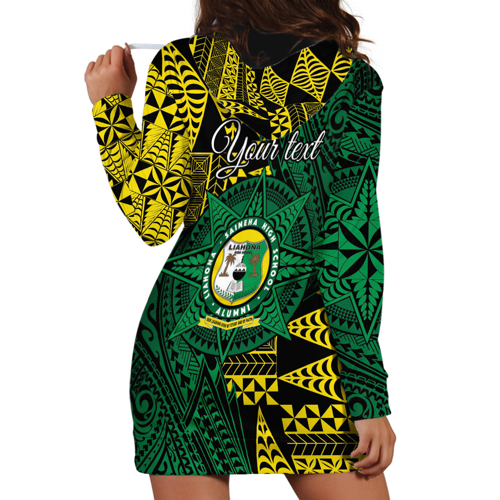 Personalised Tonga Liahona High School Hoodie Dress Since 1948 Special Kupesi Pattern