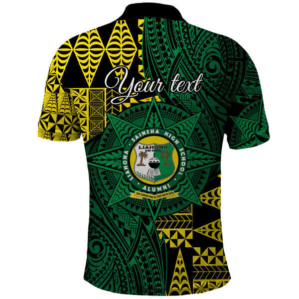 Custom Tonga Liahona High School T Shirt Polynesian Patterns LT6