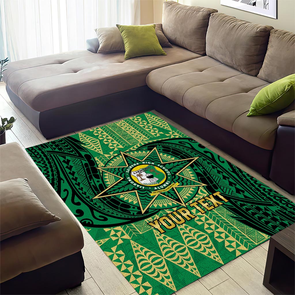 Personalised Tonga Saineha High School Area Rug Since 1978 Special Kupesi Pattern LT9 - Polynesian Pride