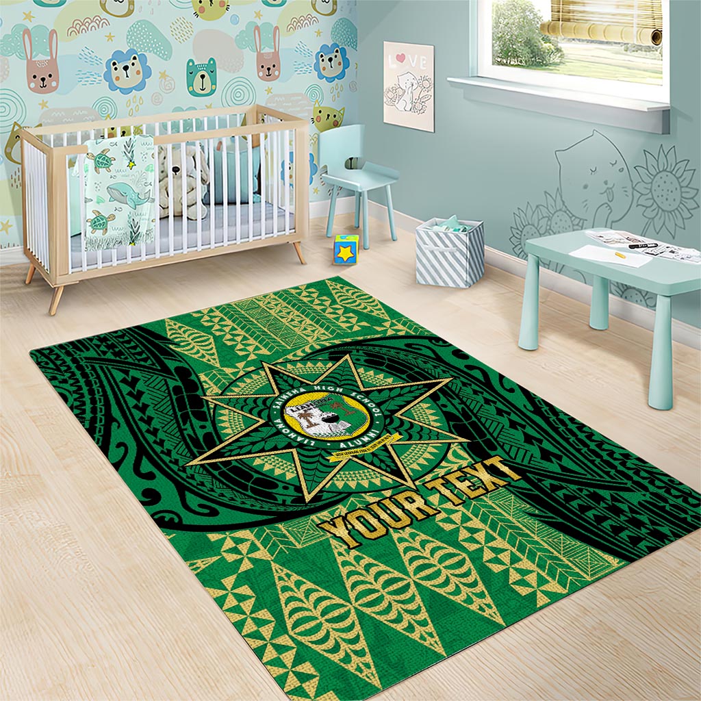 Personalised Tonga Saineha High School Area Rug Since 1978 Special Kupesi Pattern LT9 - Polynesian Pride