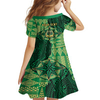 Personalised Tonga Saineha High School Family Matching Short Sleeve Bodycon Dress and Hawaiian Shirt Since 1978 Special Kupesi Pattern LT9 - Polynesian Pride