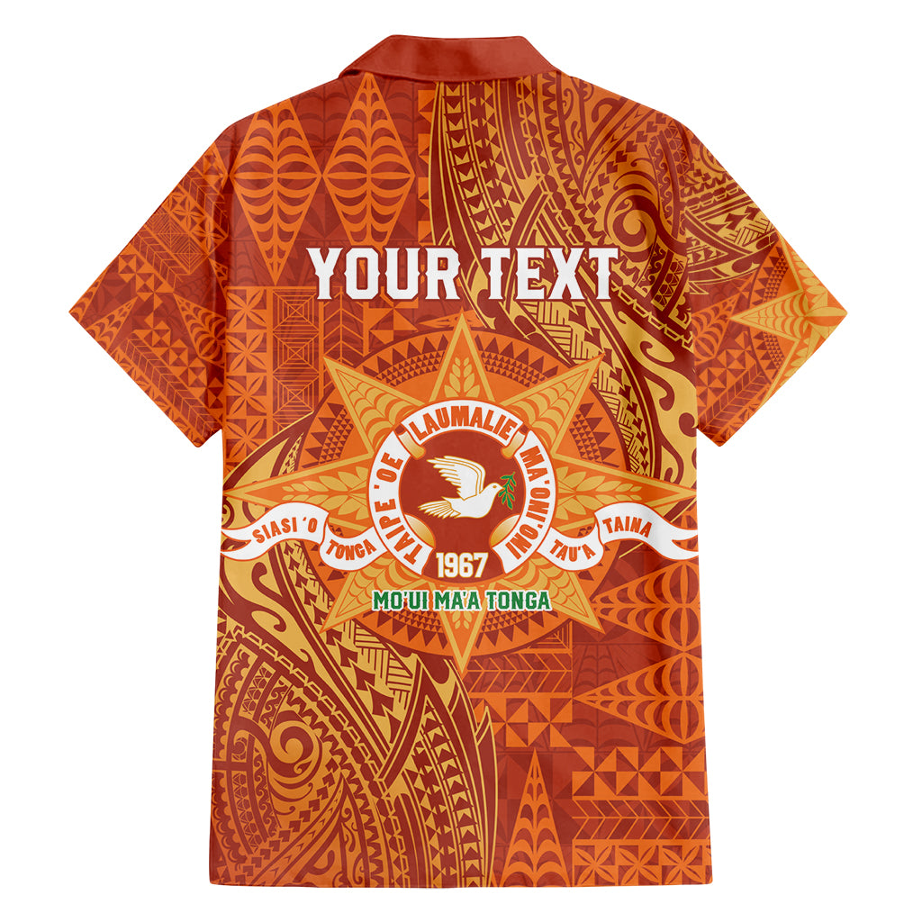 Personalised Tonga Tailulu College Family Matching Off Shoulder Maxi Dress and Hawaiian Shirt Since 1967 Special Kupesi Pattern Version 1 LT9 - Polynesian Pride