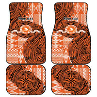 Personalised Tonga Tailulu College Car Mats Since 1967 Special Kupesi Pattern Version 2