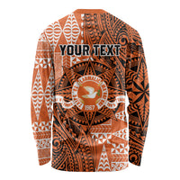 Personalised Tonga Tailulu College Long Sleeve Shirt Since 1967 Special Kupesi Pattern Version 2 LT9 - Polynesian Pride
