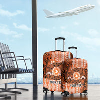 Personalised Tonga Tailulu College Luggage Cover Since 1967 Special Kupesi Pattern Version 2 LT9 - Polynesian Pride