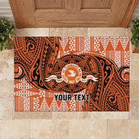 Personalised Tonga Tailulu College Rubber Doormat Since 1967 Special Kupesi Pattern Version 2