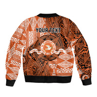 Personalised Tonga Tailulu College Sleeve Zip Bomber Jacket Since 1967 Special Kupesi Pattern Version 2
