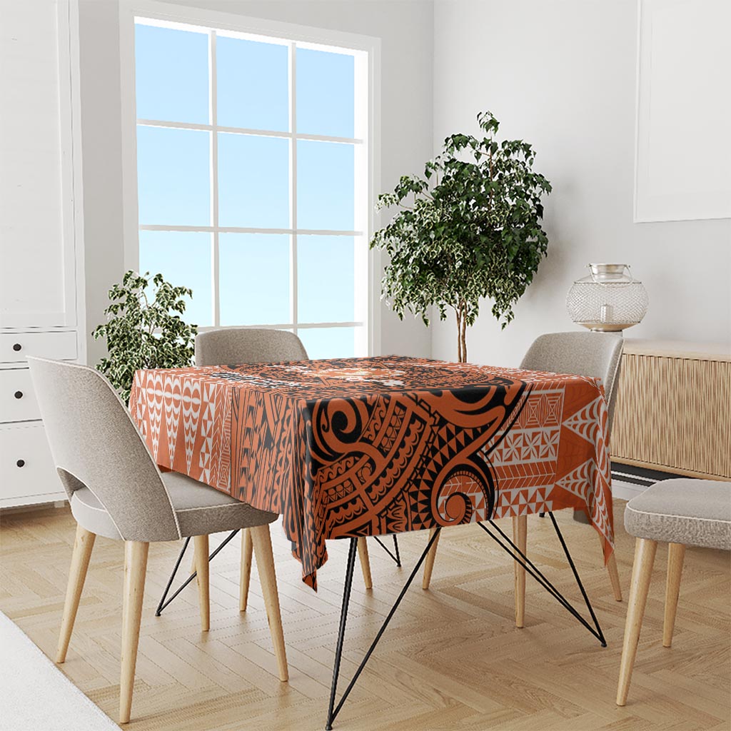 Personalised Tonga Tailulu College Tablecloth Since 1967 Special Kupesi Pattern Version 2