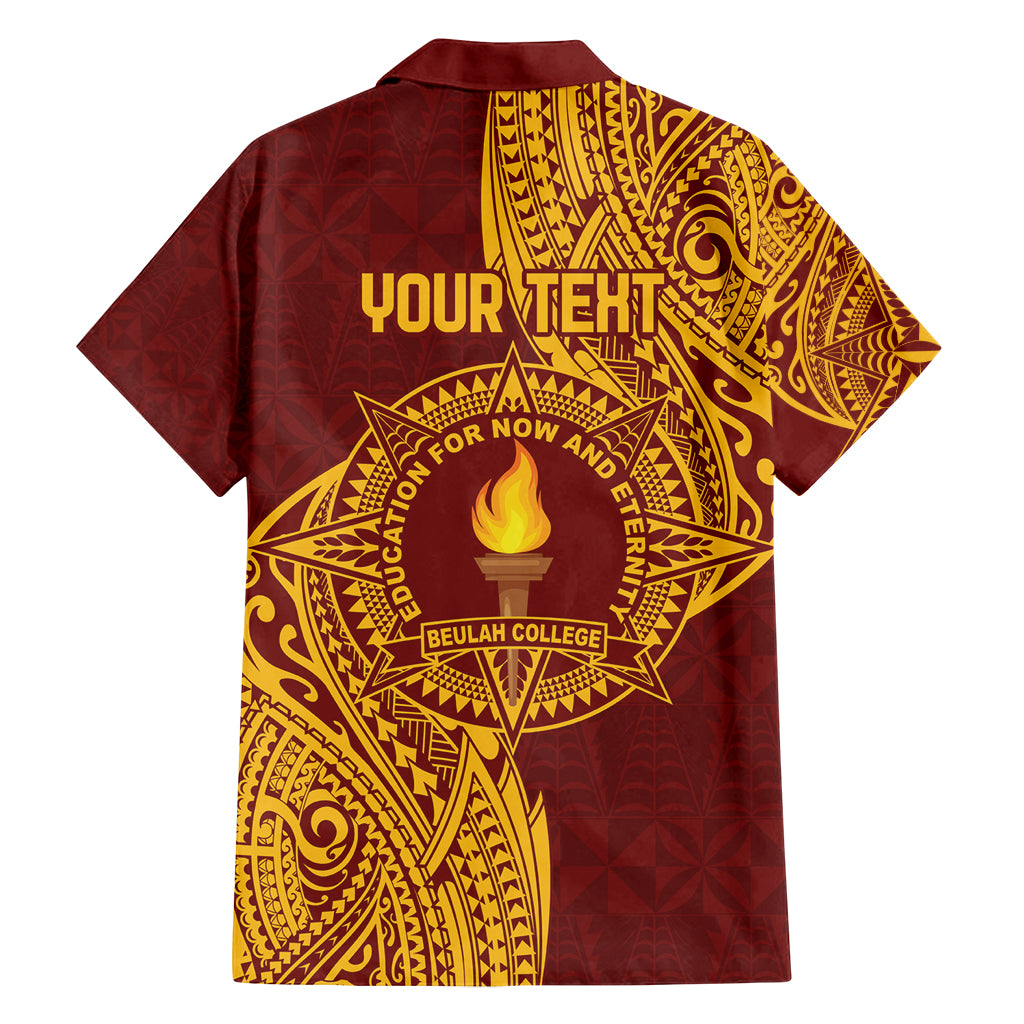 Personalised Tonga Beulah College Family Matching Long Sleeve Bodycon Dress and Hawaiian Shirt Since 1938 Special Kupesi Pattern LT9 - Polynesian Pride