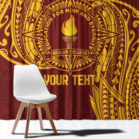 Personalised Tonga Beulah College Window Curtain Since 1938 Special Kupesi Pattern