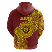 Personalised Tonga High School 77th Anniversary Hoodie Special Kupesi Pattern LT9 - Polynesian Pride