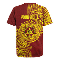 Personalised Tonga High School 77th Anniversary Rugby Jersey Special Kupesi Pattern