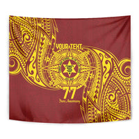 Personalised Tonga High School 77th Anniversary Tapestry Special Kupesi Pattern