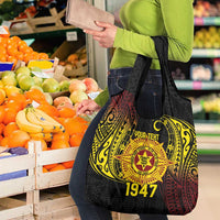 Personalised Tonga High School Grocery Bag Since 1947 Special Kupesi Pattern