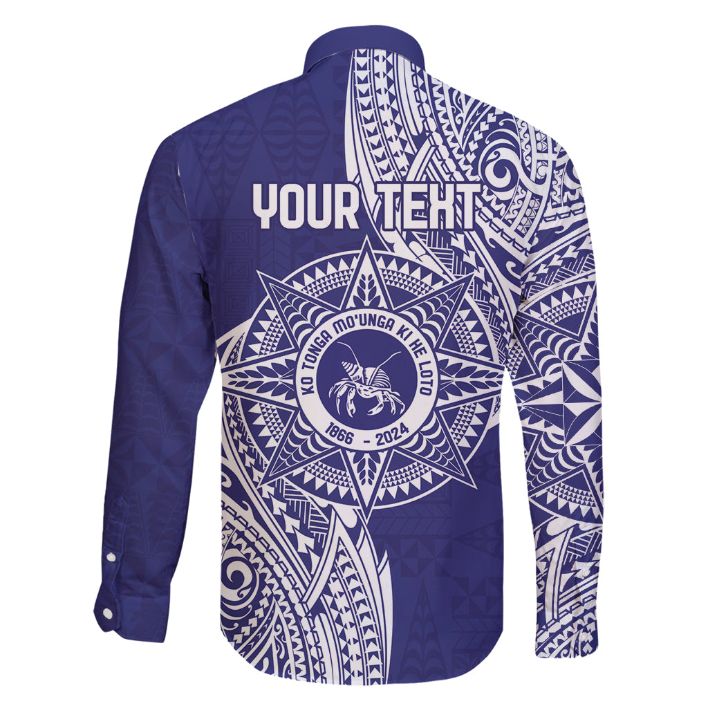 Personalised Tonga Tupou College Tolo 158th Anniversary Family Matching Long Sleeve Bodycon Dress and Hawaiian Shirt Special Kupesi Pattern LT9 - Polynesian Pride