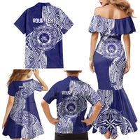 Personalised Tonga Tupou College Tolo 158th Anniversary Family Matching Mermaid Dress and Hawaiian Shirt Special Kupesi Pattern