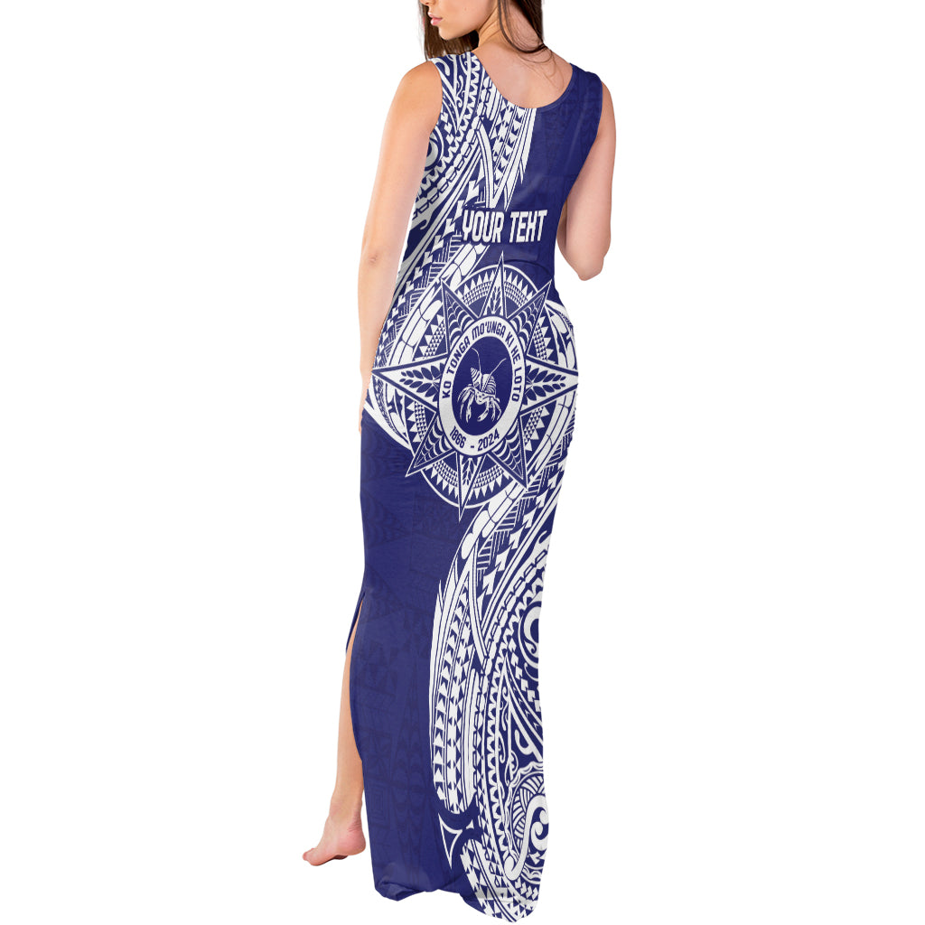 Personalised Tonga Tupou College Tolo 158th Anniversary Tank Maxi Dress Special Kupesi Pattern