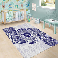Personalised Tonga Tupou College Tolo Area Rug Since 1866 Special Kupesi Pattern LT9 - Polynesian Pride