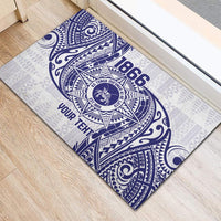 Personalised Tonga Tupou College Tolo Rubber Doormat Since 1866 Special Kupesi Pattern