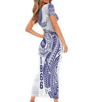 Personalised Tonga Tupou College Tolo Short Sleeve Bodycon Dress Since 1866 Special Kupesi Pattern