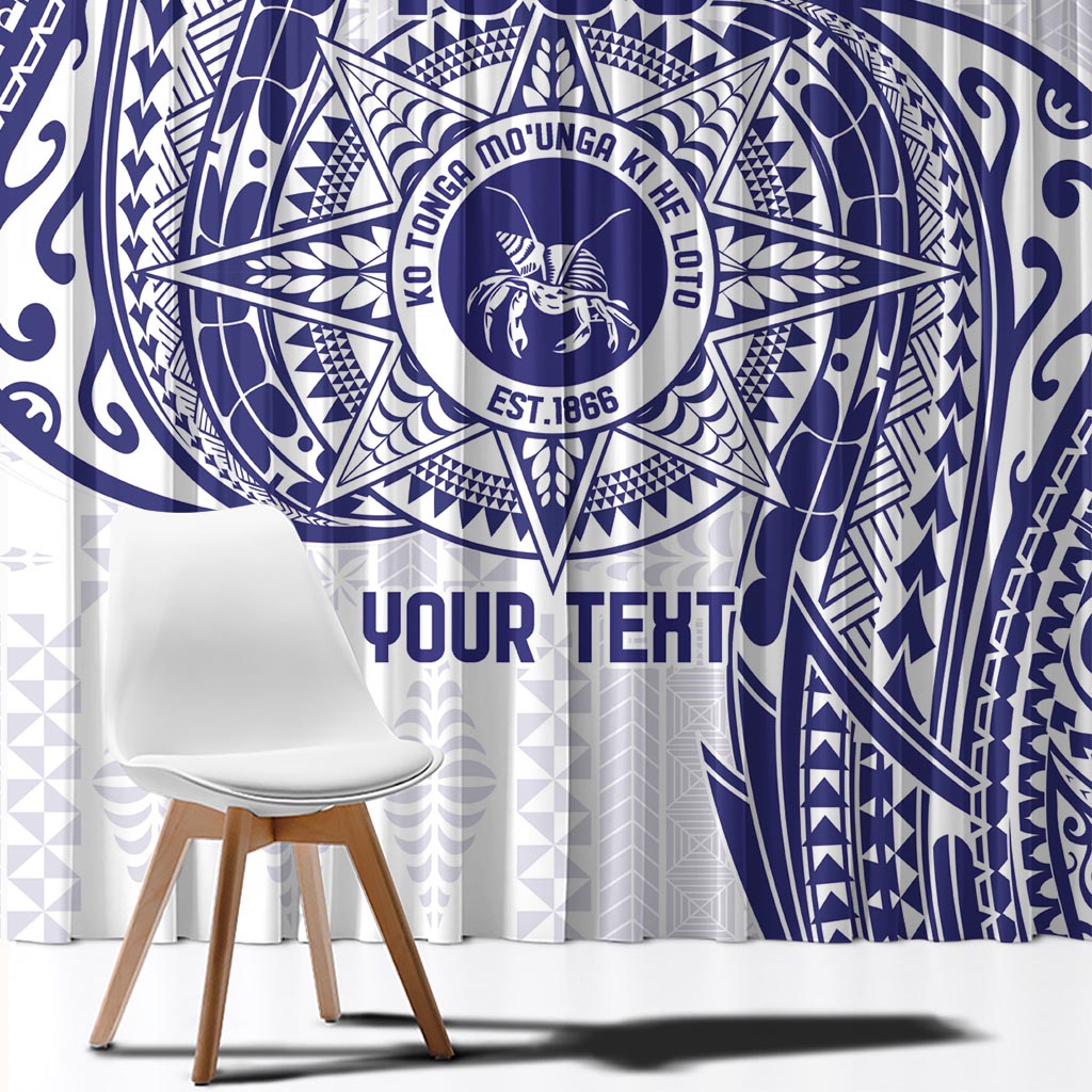 Personalised Tonga Tupou College Tolo Window Curtain Since 1866 Special Kupesi Pattern