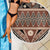 Vintage Bula Fiji Beach Blanket Brown Tapa Masi Motif