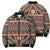 Vintage Bula Fiji Bomber Puffer Jacket Brown Tapa Masi Motif - Polynesian Pride