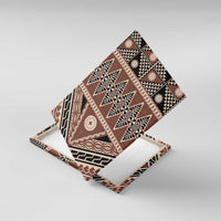 Vintage Bula Fiji Canvas Wall Art Brown Tapa Masi Motif