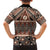 Vintage Bula Fiji Family Matching Summer Maxi Dress and Hawaiian Shirt Brown Tapa Masi Motif