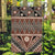 Vintage Bula Fiji Garden Flag Brown Tapa Masi Motif