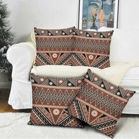 Vintage Bula Fiji Pillow Cover Brown Tapa Masi Motif LT9 - Polynesian Pride