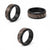 Vintage Bula Fiji Spinner Ring Brown Tapa Masi Motif - Polynesian Pride