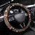Vintage Bula Fiji Steering Wheel Cover Brown Tapa Masi Motif