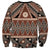 Vintage Bula Fiji Sweatshirt Brown Tapa Masi Motif