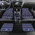 Vintage Bula Fiji Car Mats Prussian Blue Tapa Masi Motif